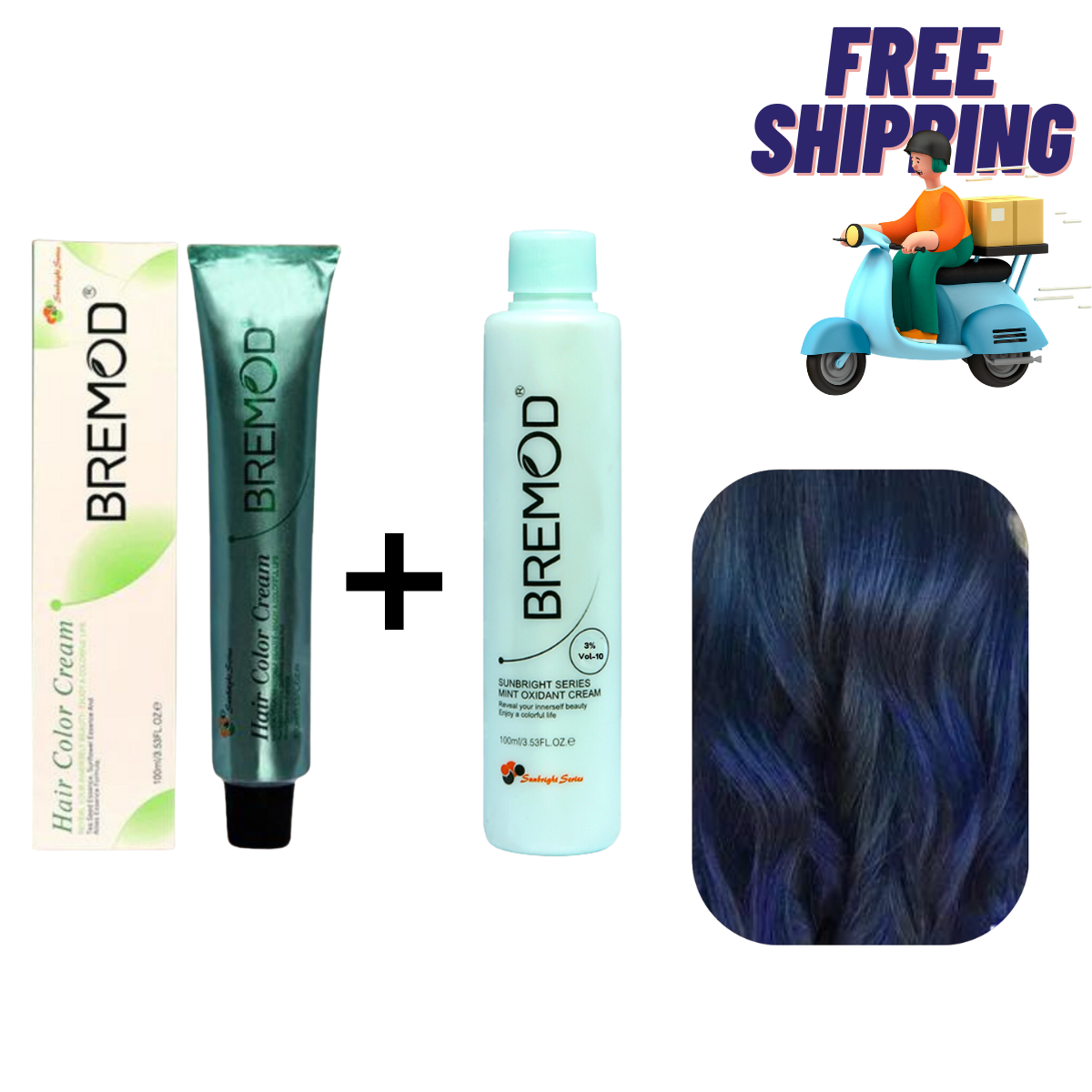 Bremod 0.88 Blue Hair Color Creme