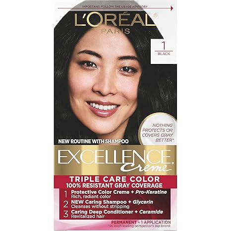 LOreal Excellence Permanent Hair Color 1 Black