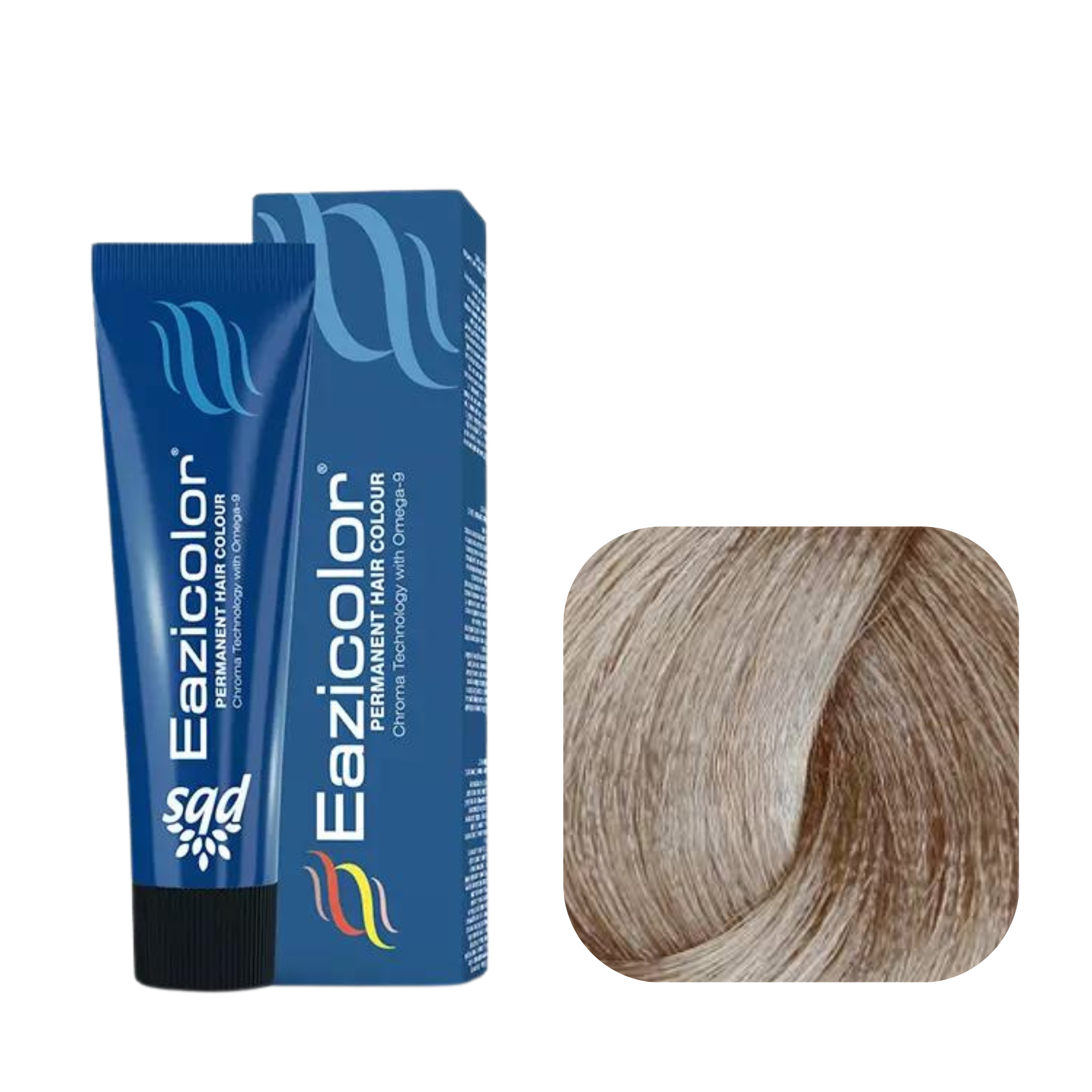 Eazicolor Permanent Hair Color 11.1 High Lift Ash Blonde