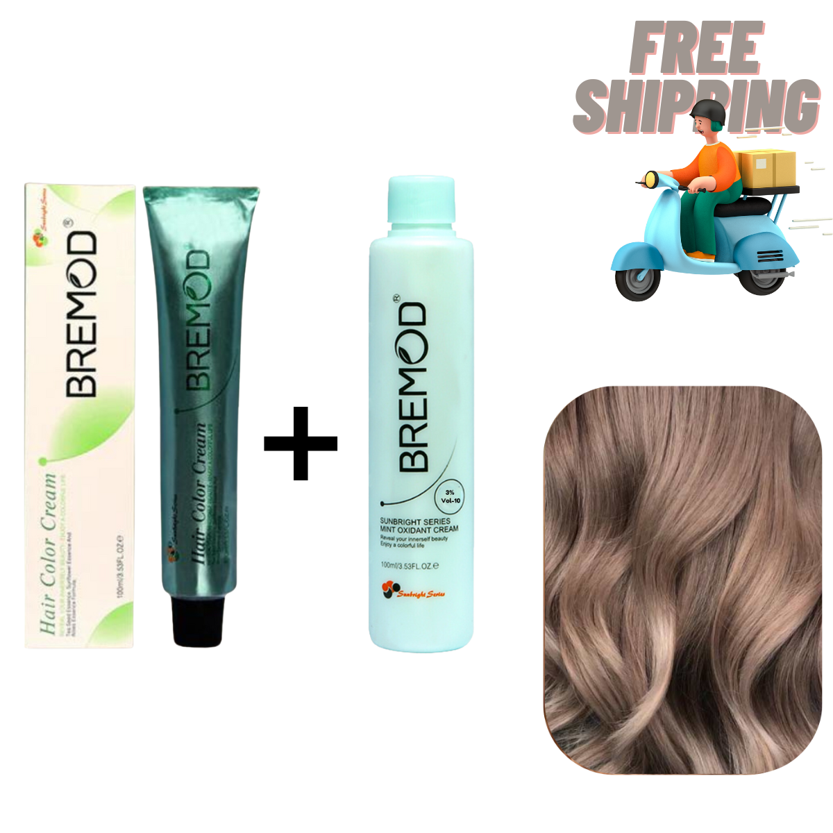 Bremod 12.13 Very Light Pastel Blond Hair Color Cream