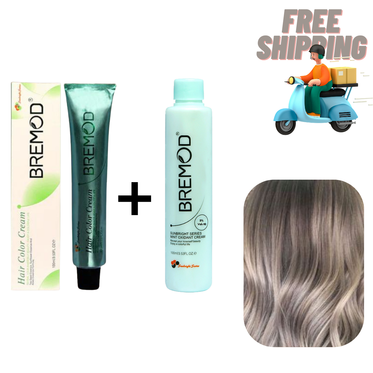 Bremod 12.88 Ash Blond SilverHair Color Creme