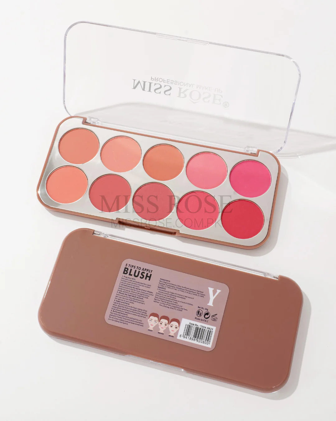 Miss Rose 10 Colour Blusher Palette