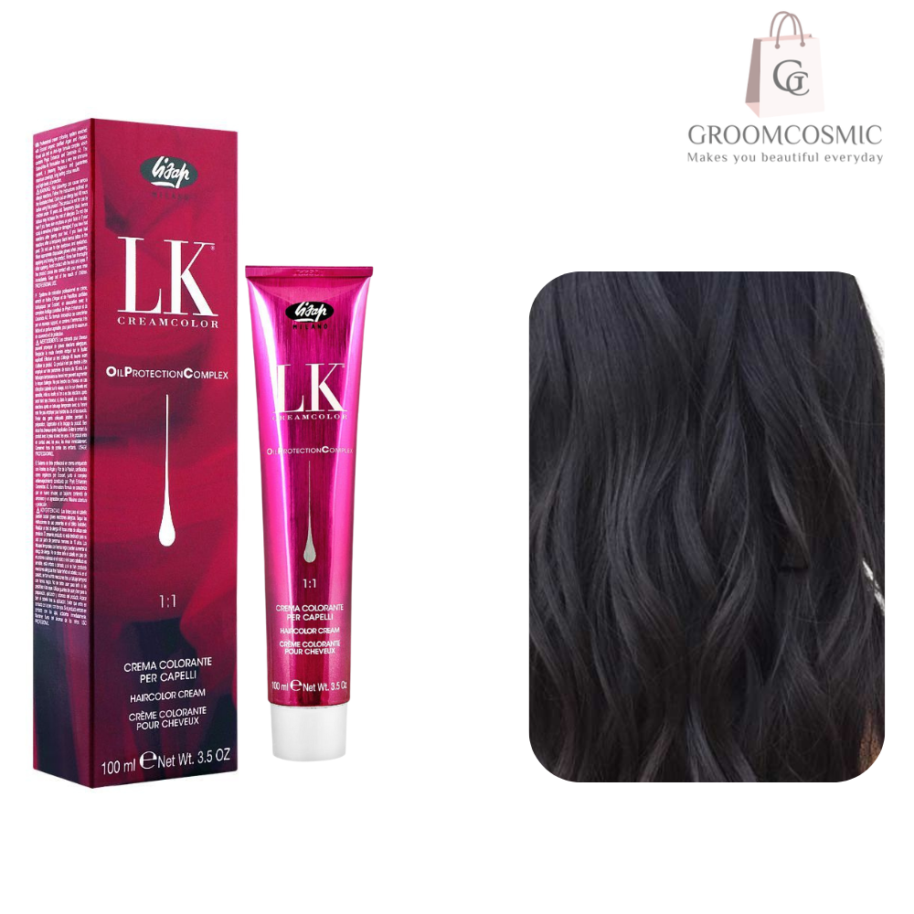 LK Lisap Milano Cream Color 2/0 Very Dark Brown 100 Ml