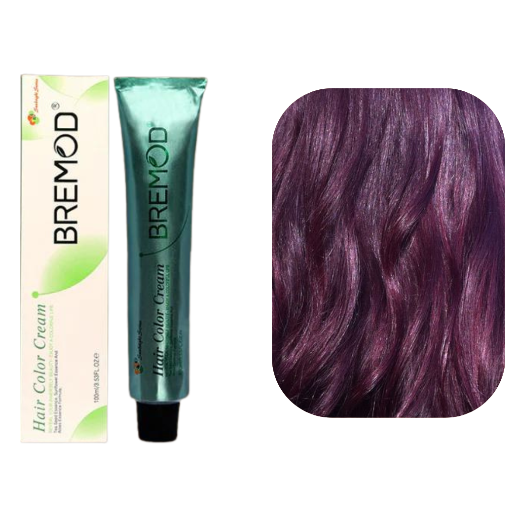 Bremod 3.66 Dark Intense Violet Brown Hair Color Creme
