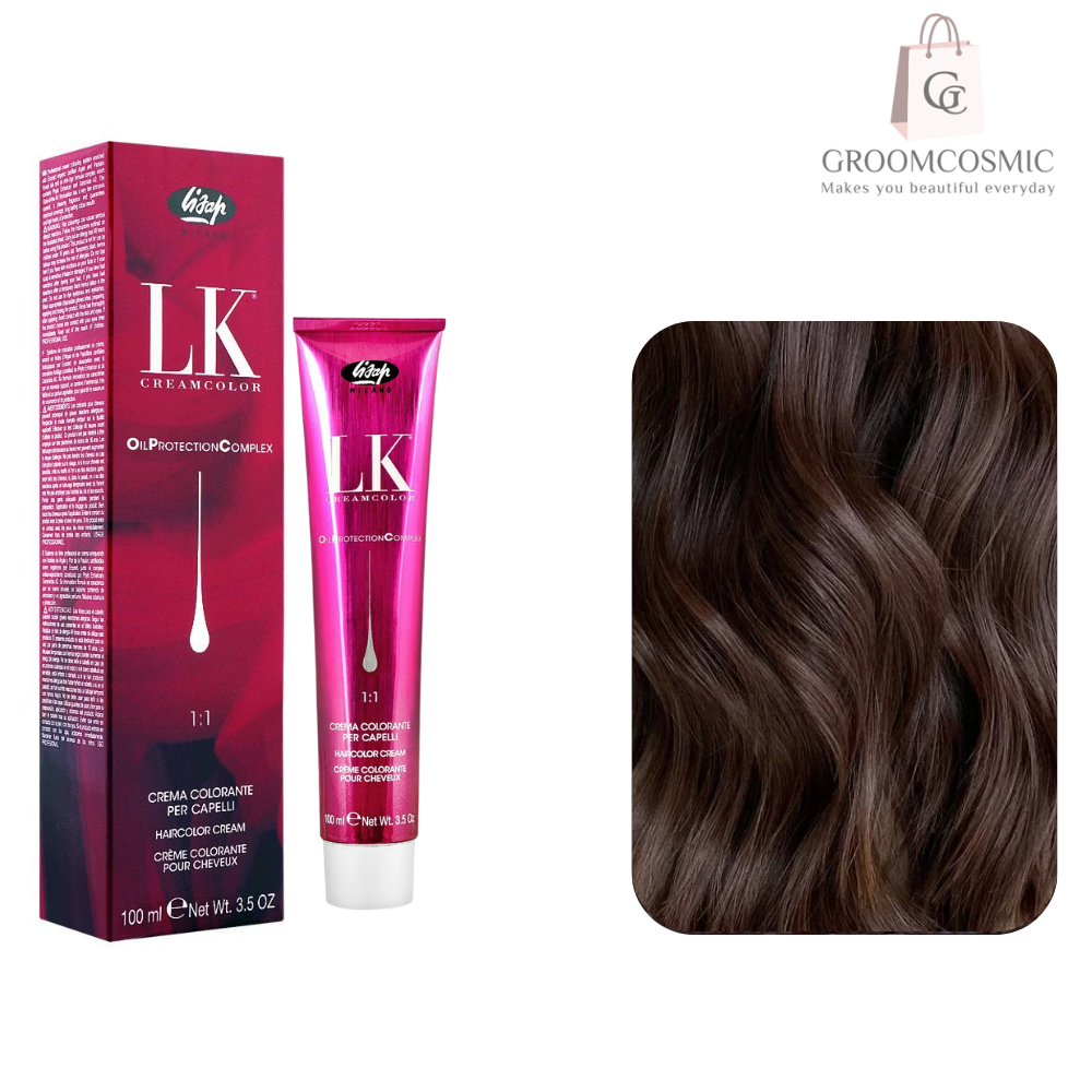 LK Lisap Milano Cream Color 4/0 Medium Brown 100 Ml