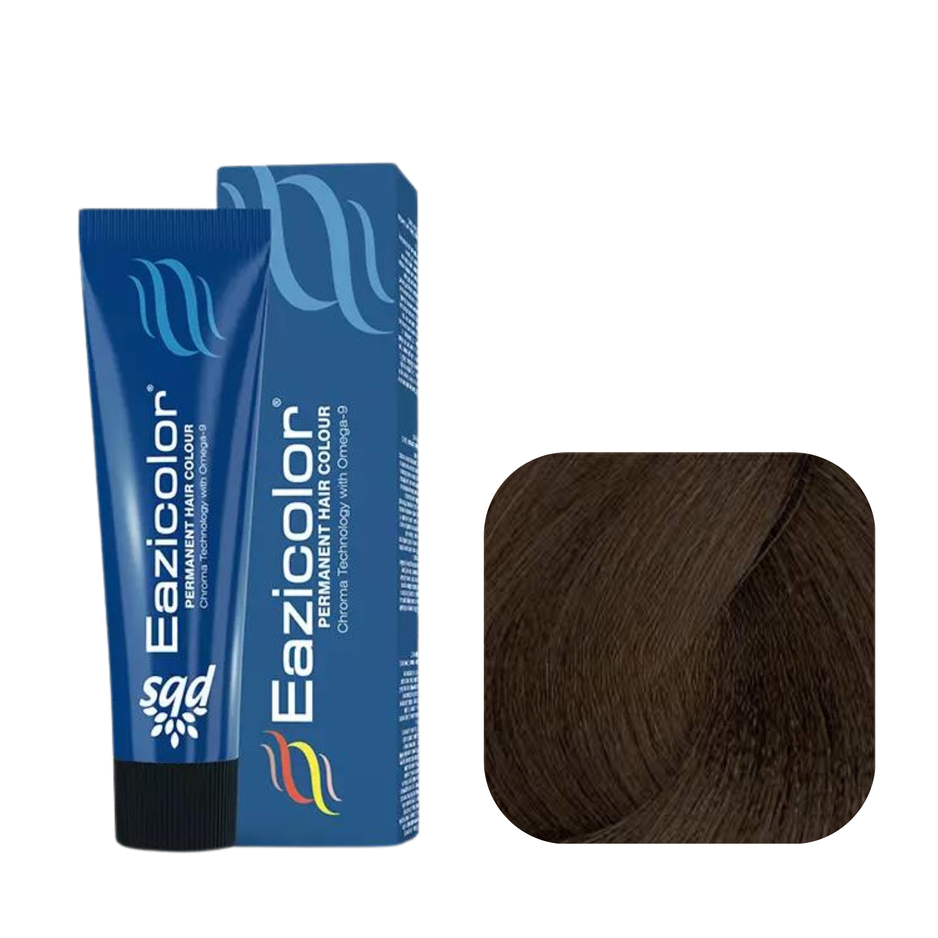 Eazicolor Permanent Hair Color 4.35 Medium Chestnut Brown