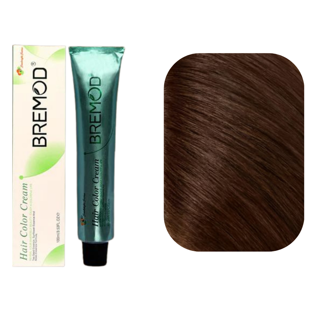 Bremod 4.3 Medium Golden Brown Hair Color Creme