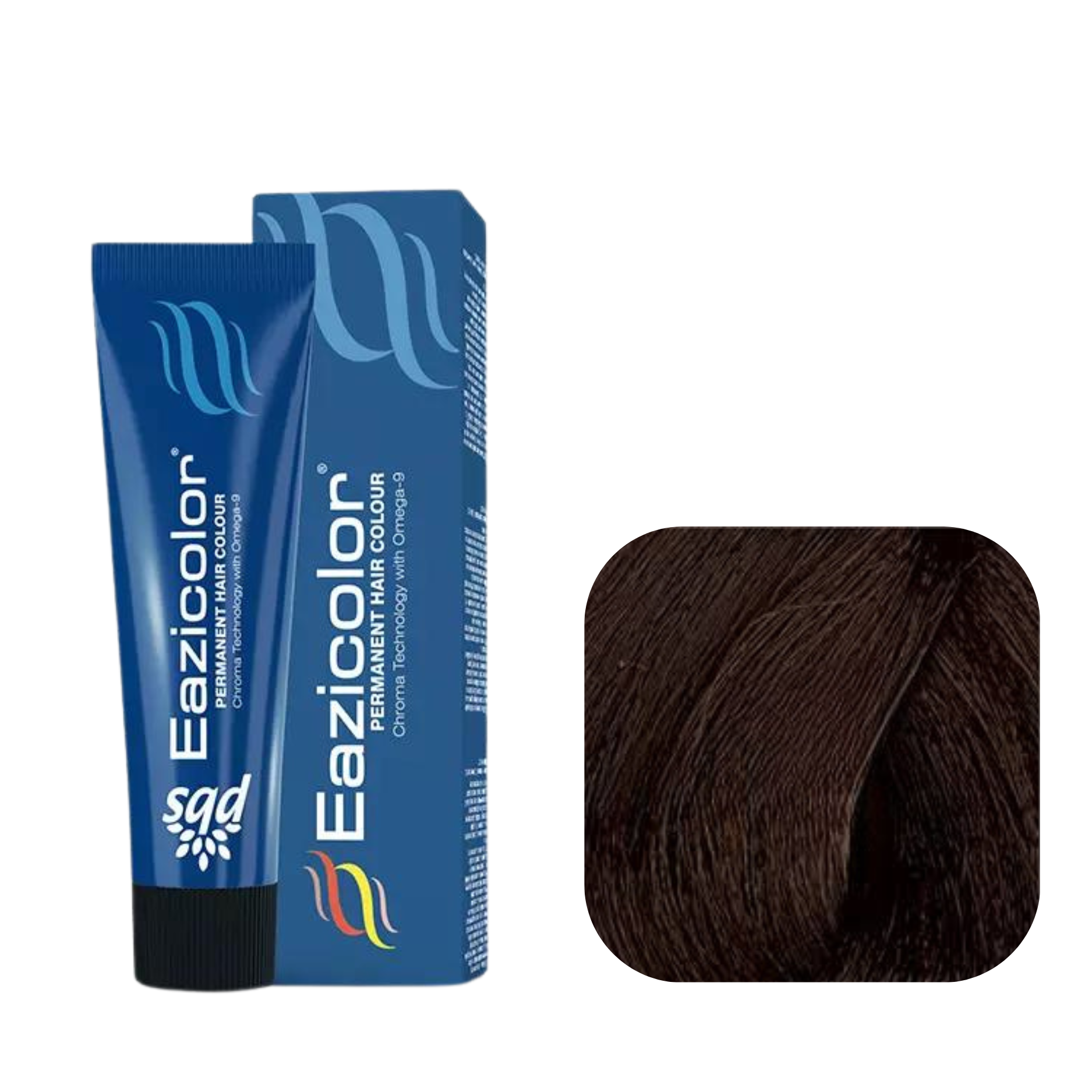Eazicolor Permanent Hair Color 4.3 Medium Golden Brown