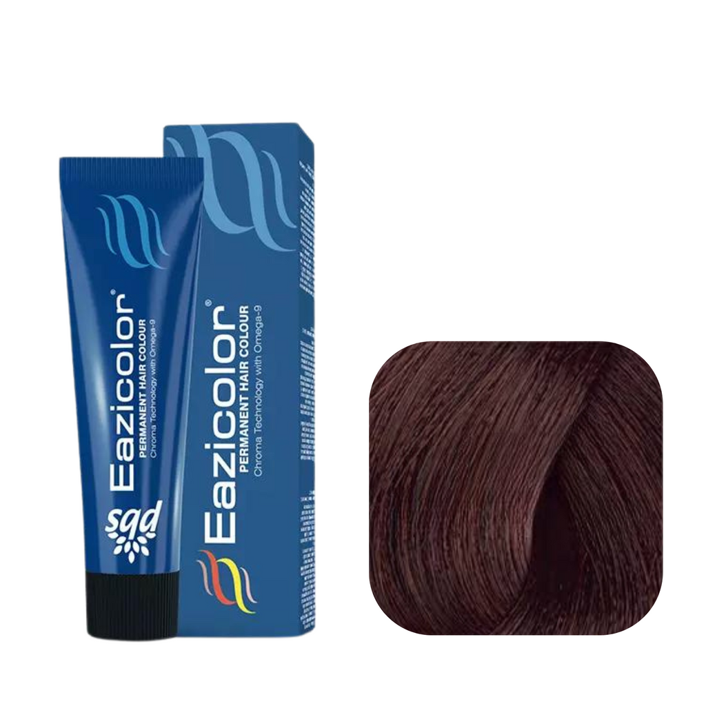 Eazicolor Permanent Hair Color 4.43 Medium Copper Golden Brown