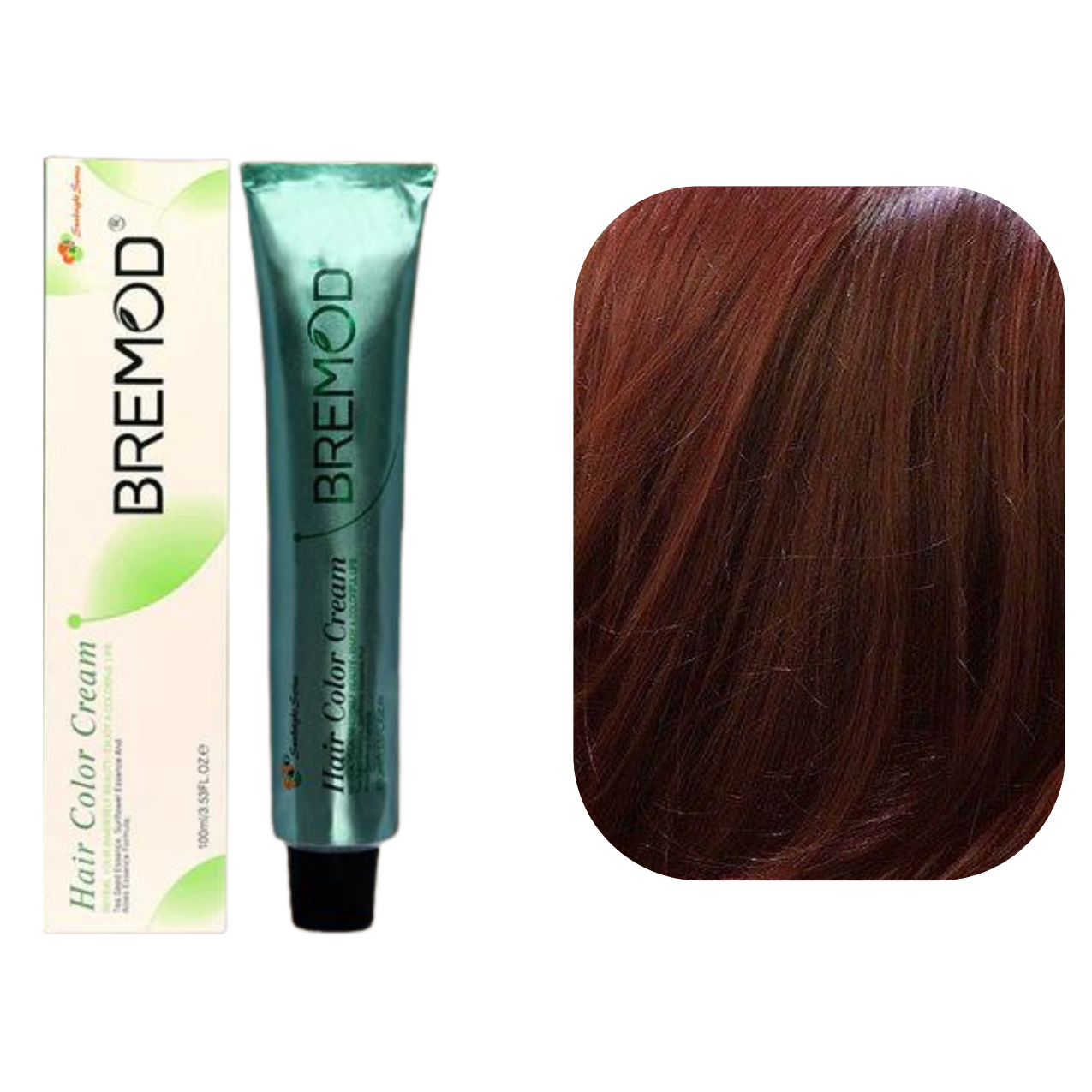 Bremod 4.56 Medium Mahogany Red Brown Hair Color Creme