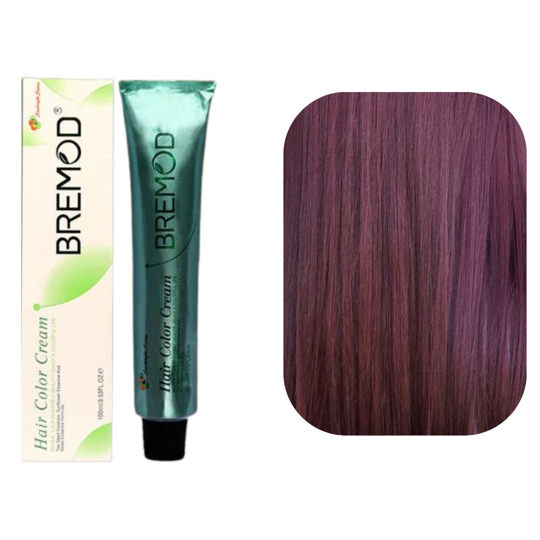 Bremod 4.66 Medium Red Violet Brown Hair Color Creme