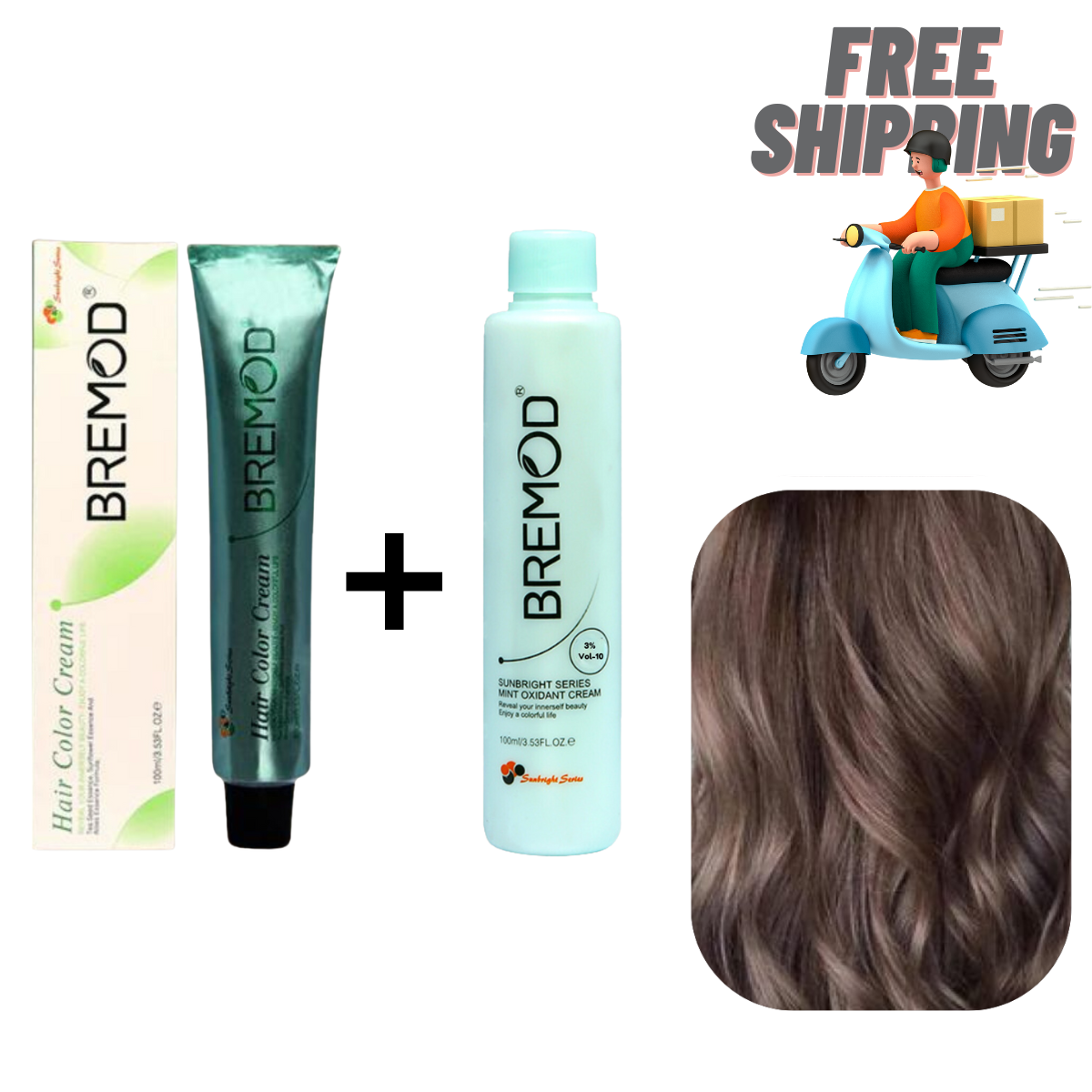 Bremod 5.0 Light Brown Hair Color Cream