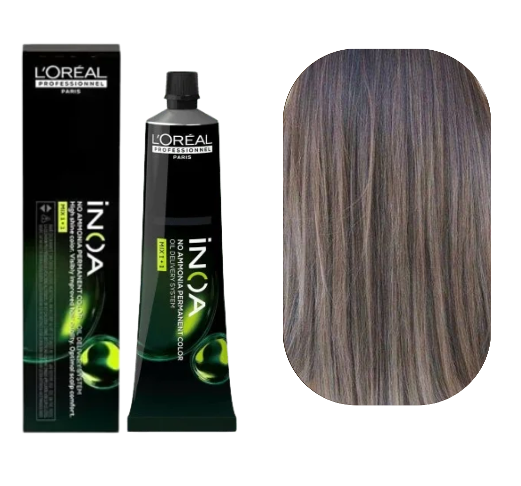 Loreal Inoa 5.1  Light Ash Brown Hair Color 60g