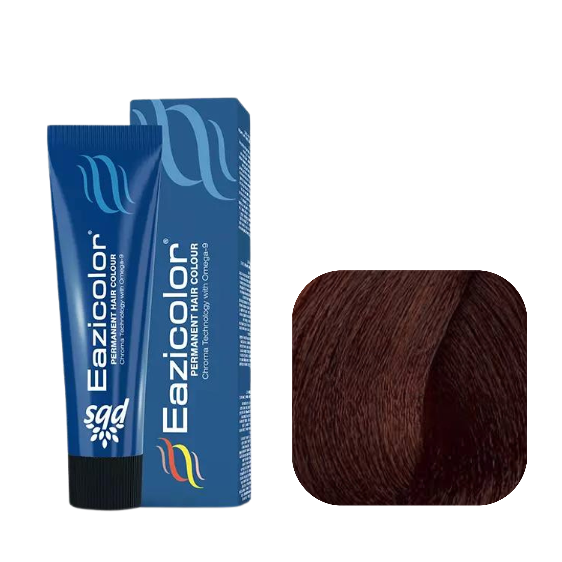 Eazicolor Permanent Hair Color 5.43 Light Copper Golden Brown
