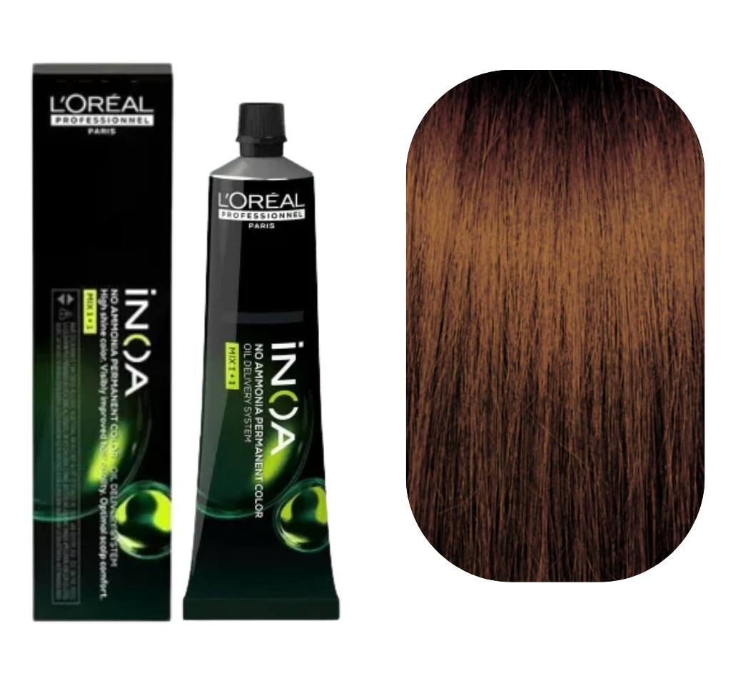 Loreal Inoa 5.45 Light Copper Mahogany Brown Hair Color 60g