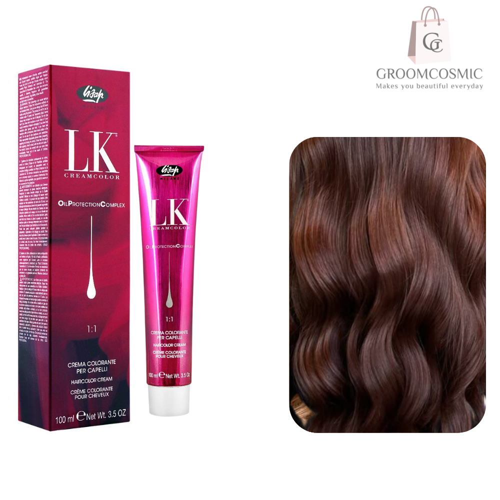 LK Lisap Milano Cream Color 5/4 Light Mahogany Brown 100 Ml