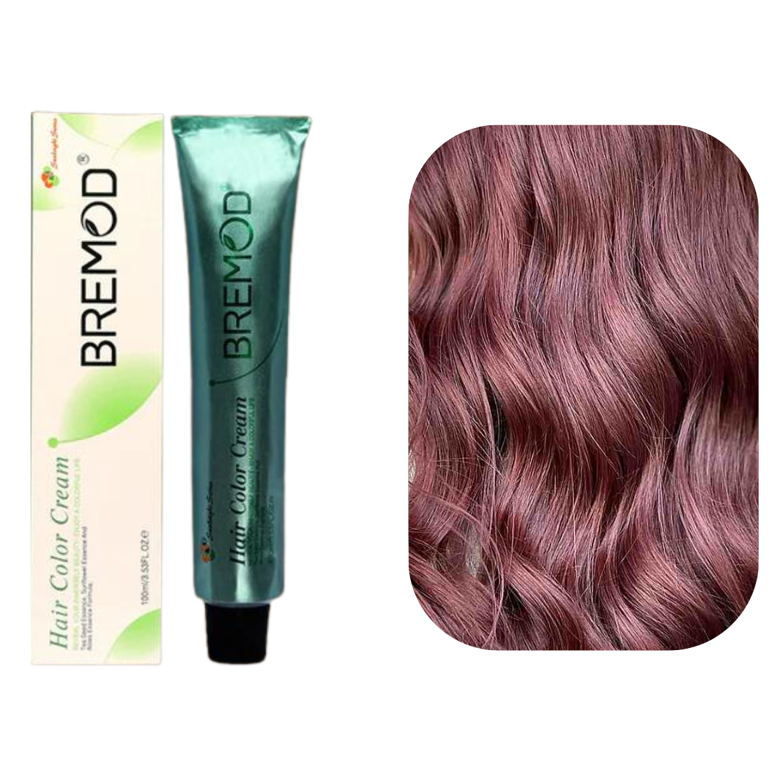Bremod 5.65 Light Burgundy Brown Hair Color Creme