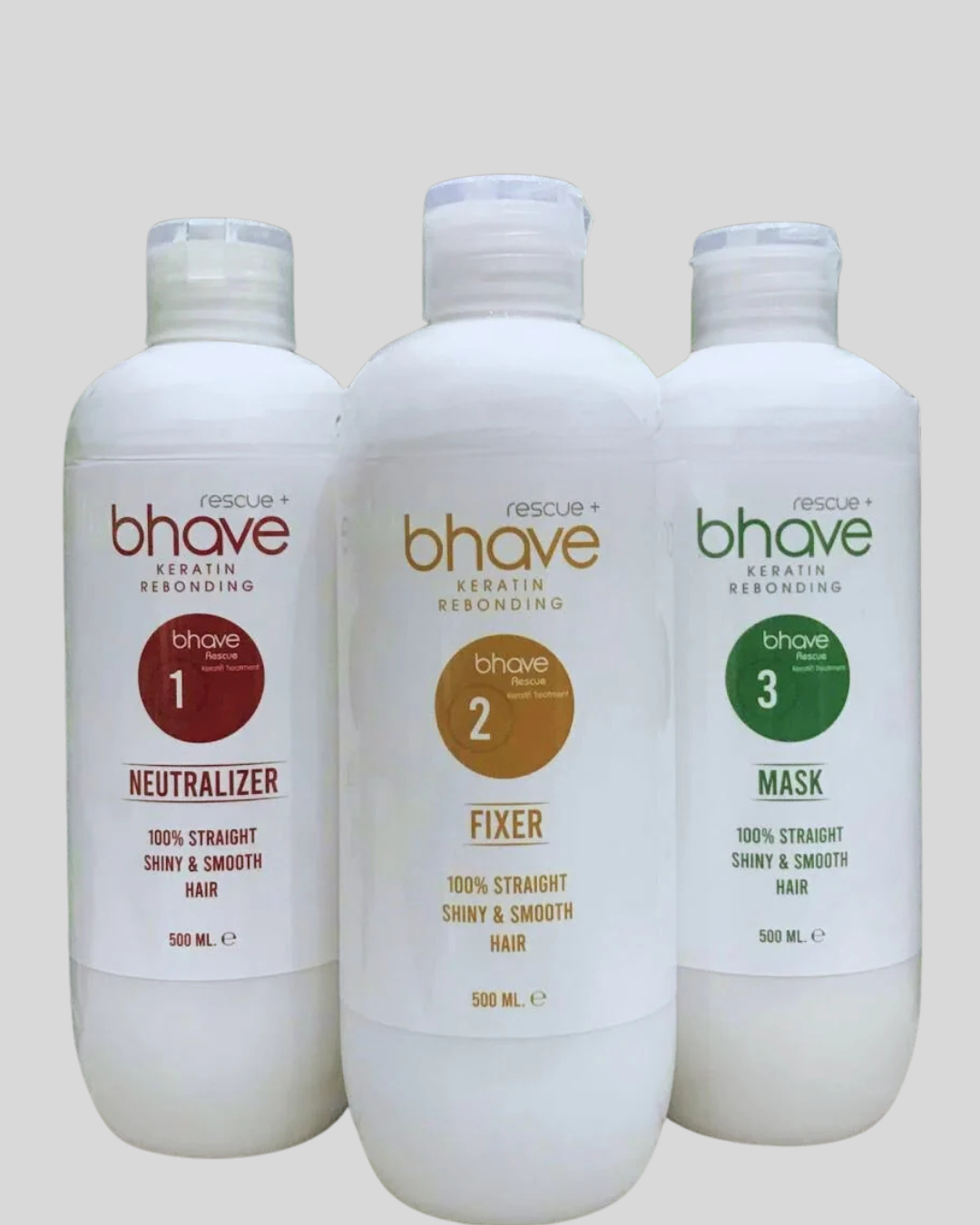 Bhave Rescue + Keratin Rebonding kit 3 Step - 500Ml