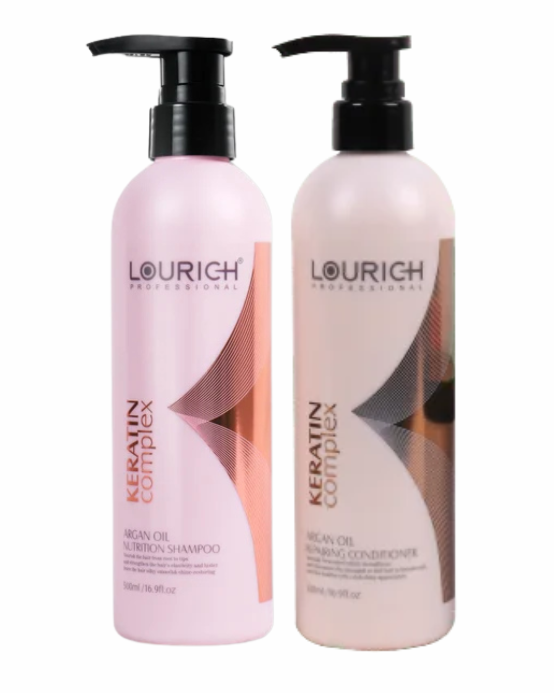 Lourich Professional Argan Oil Nutrition Shampoo & Conditioner - 500 Ml