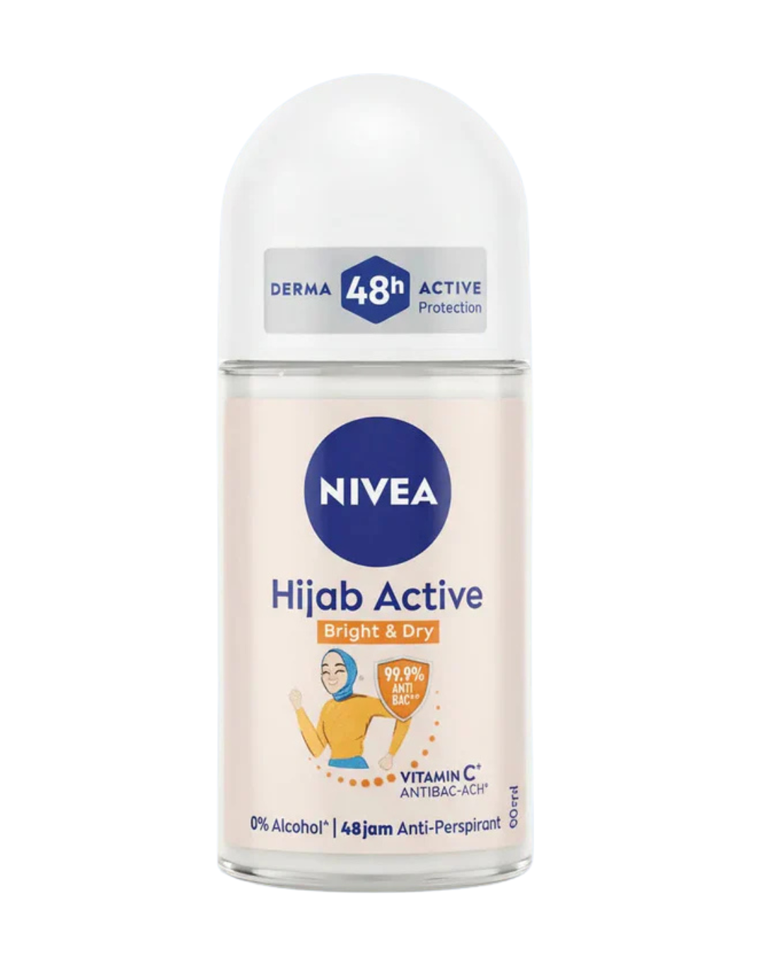 Nivea Hijab Active Bright & Dry Deodorant Roll On - 50 Ml