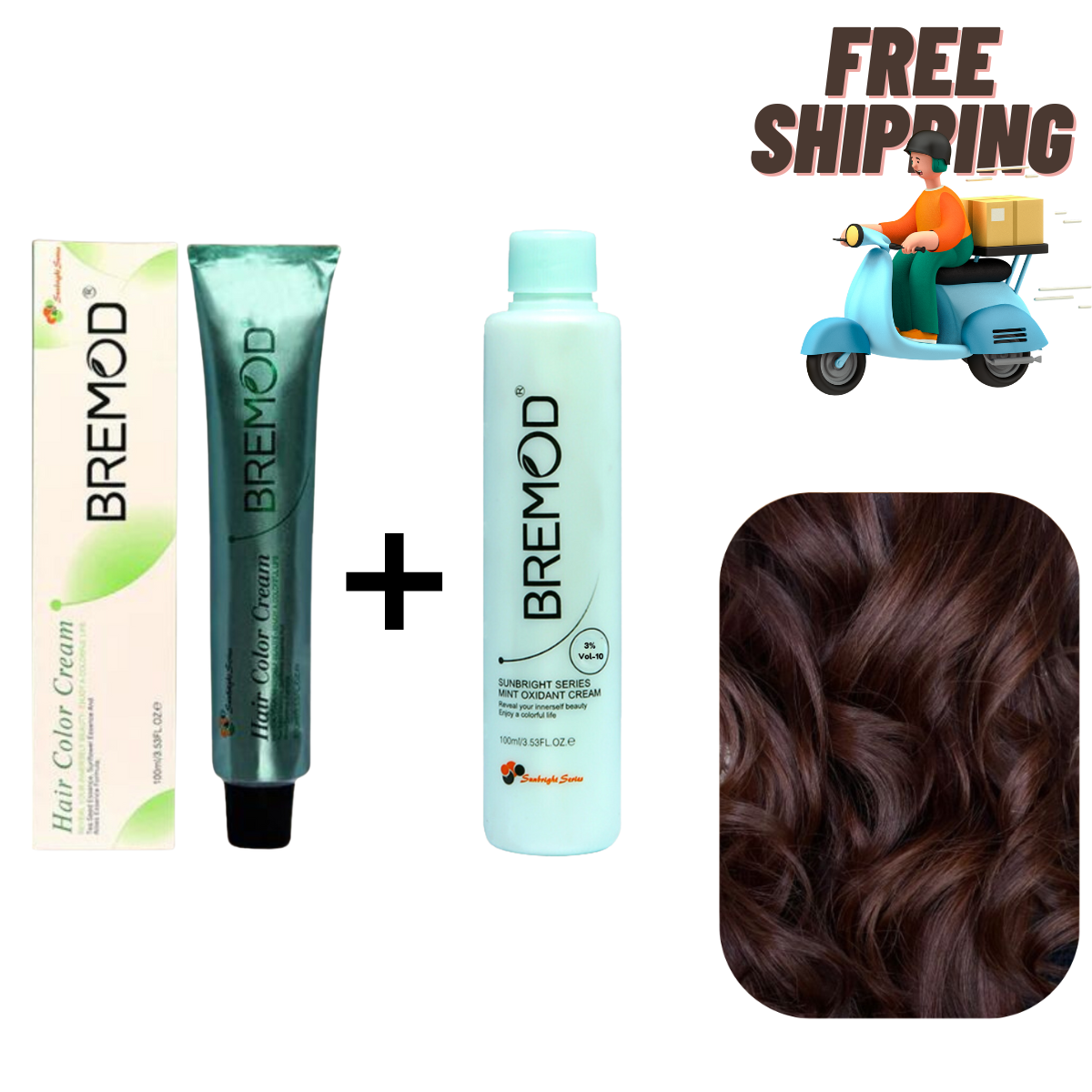 Bremod 55.41 Chocolate brown Hair Color Cream