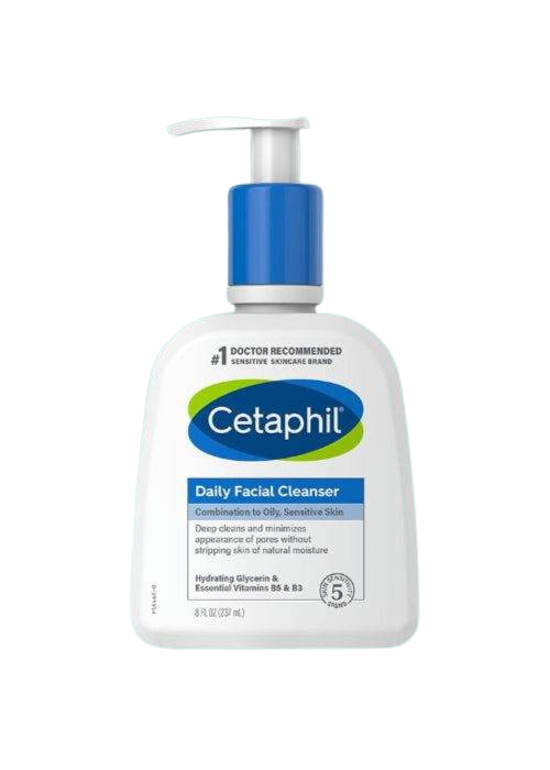 Cetaphil Daily Facial Cleanser Combination To Oily Sensitive Skin 237Ml