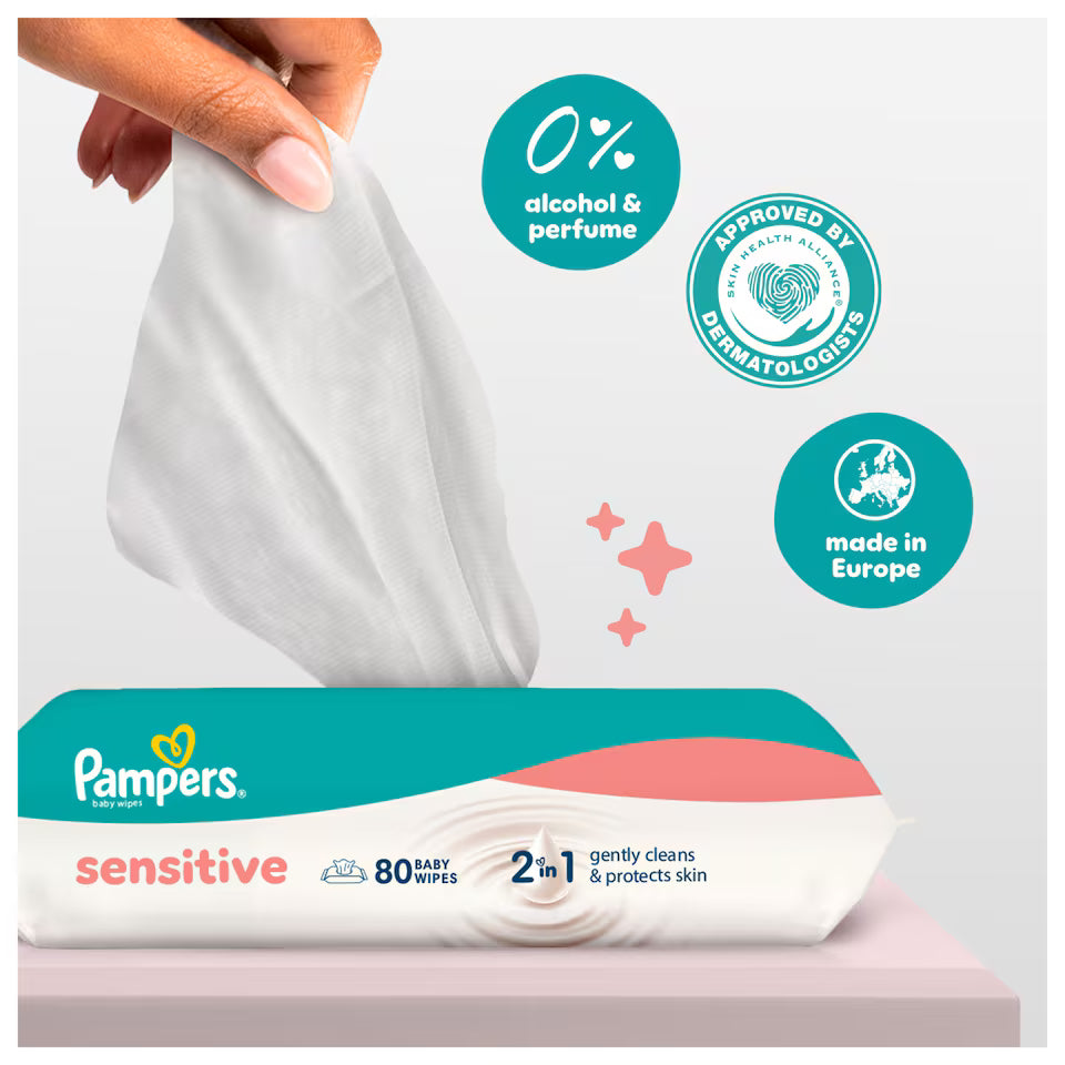 Pampers Sensitive - Baby Wipes 52 Wipes