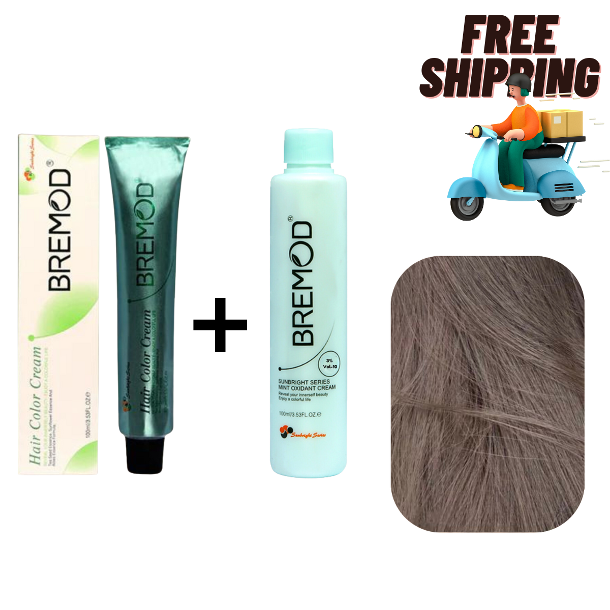 Bremod 6.1 Dark Ash Blond Hair Color Cream