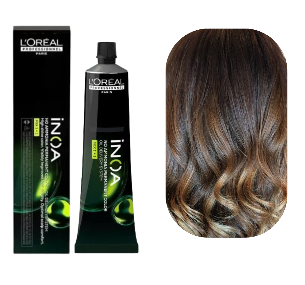 Loreal Inoa 6.23 Dark Iridescent Blonde Gold Hair Color 60g