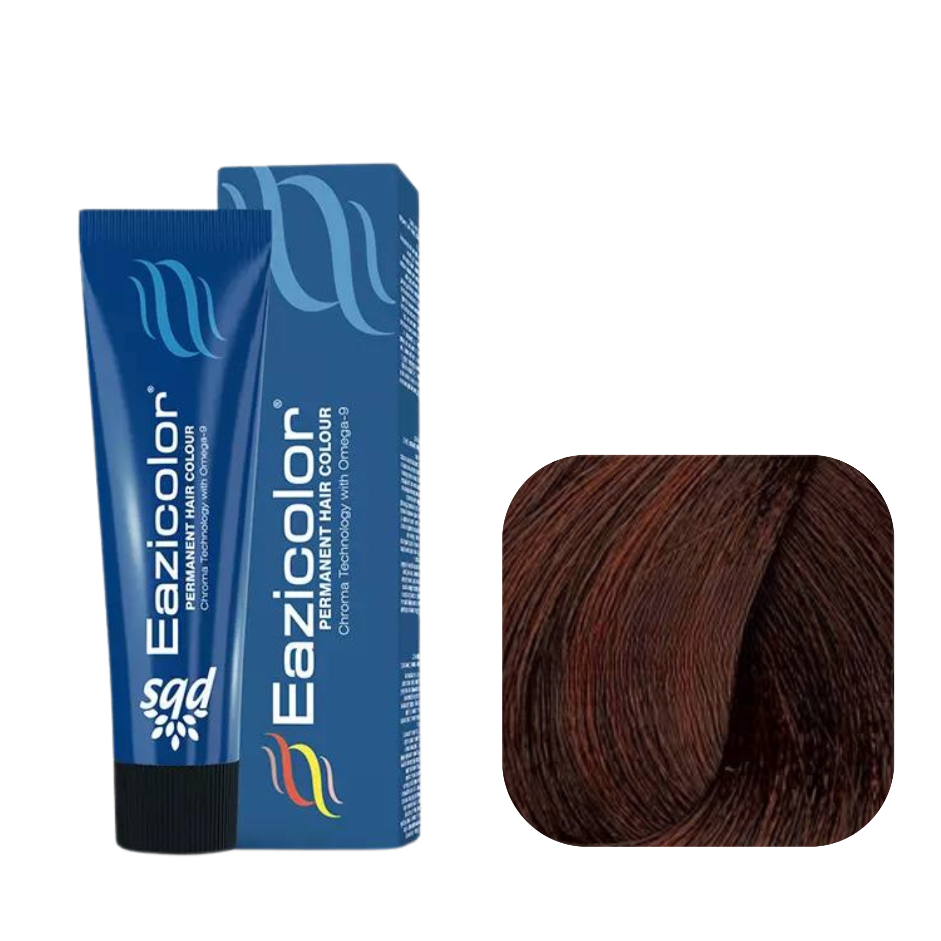 Eazicolor Permanent Hair Color 6.43 Dark Copper Golden Brown