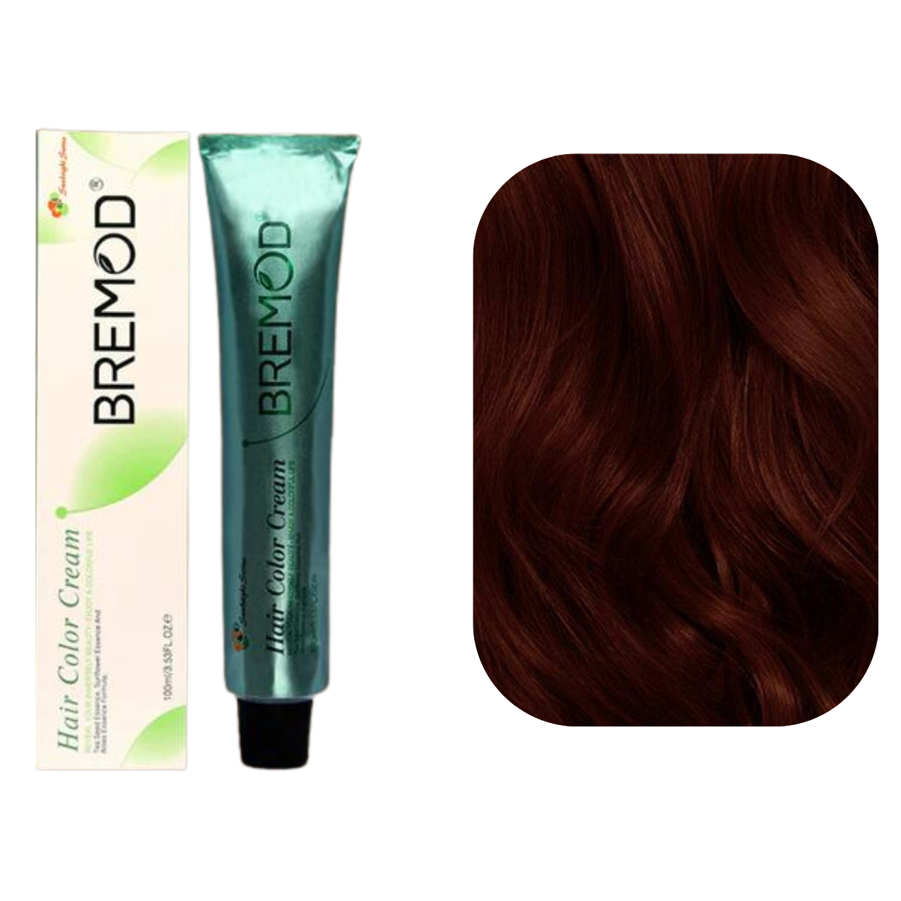 Bremod 6.45 Dark Copper Mahogany Blond Hair Color Creme