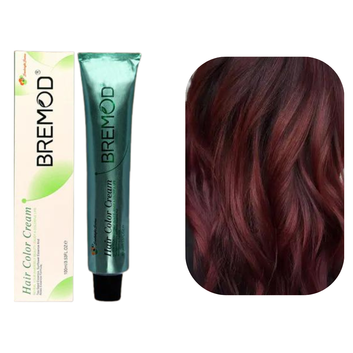 Bremod 6.65 Dark Burgundy Blond Hair Color Creme