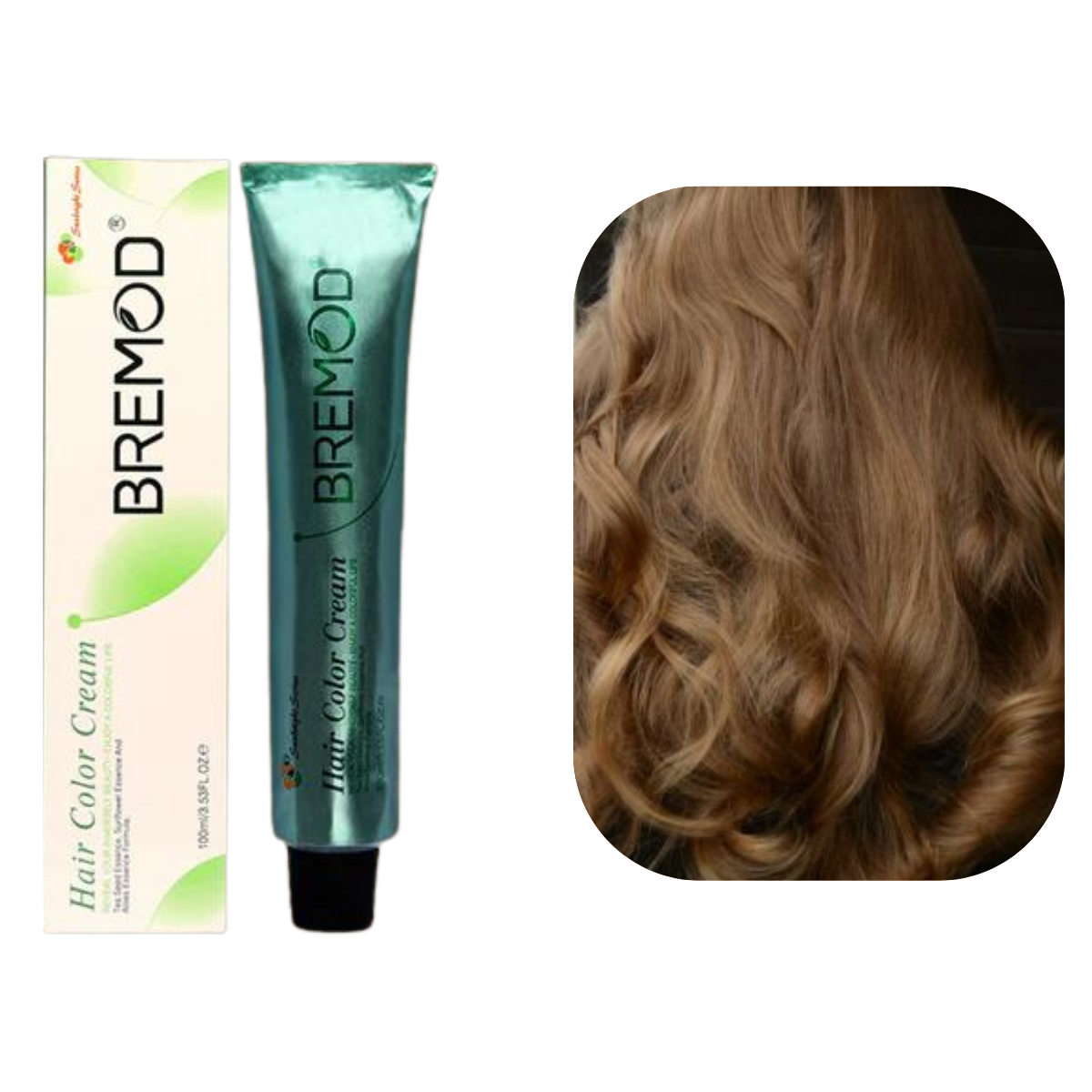 Bremod 6.7 Dark Green Blond Hair Color Creme