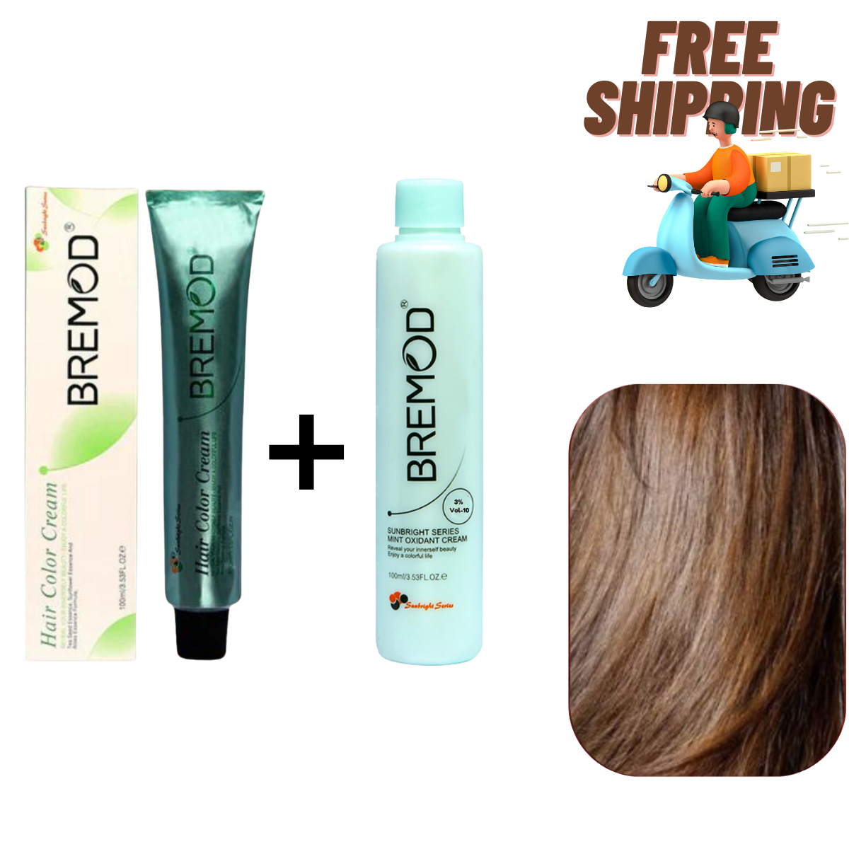 Bremod 7.33 Medium Intense Gold Blonde Hair Color Creme