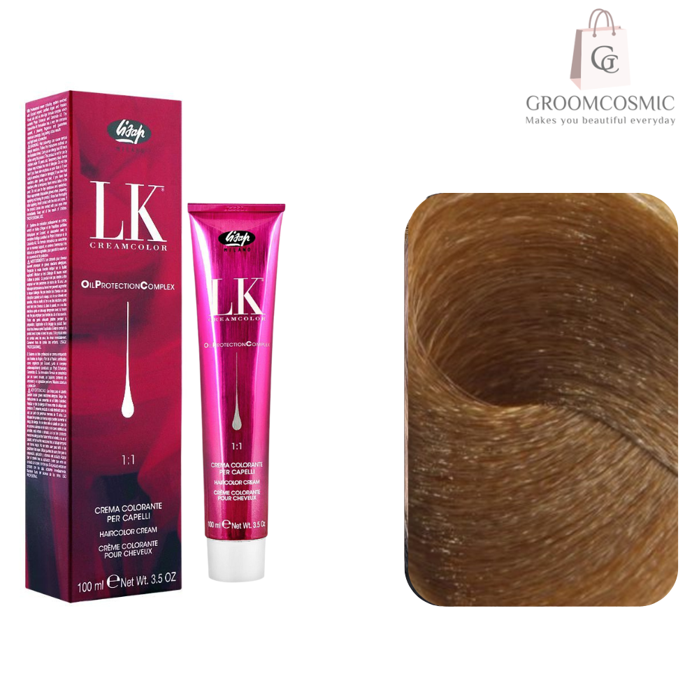 LK Lisap Milano Cream Color 7/3 Medium Golden Blonde 100 Ml