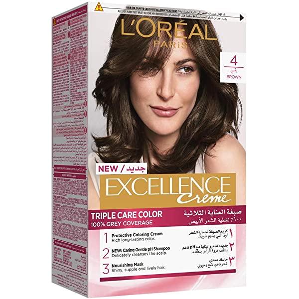 LOreal Excellence Permanent Hair Color 4 Dark Brown