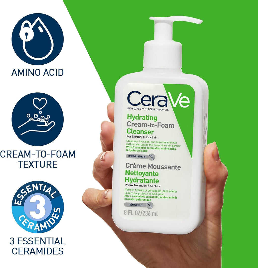 CeraVe Hyderating Creame To Foaming Cleanser 236 Ml