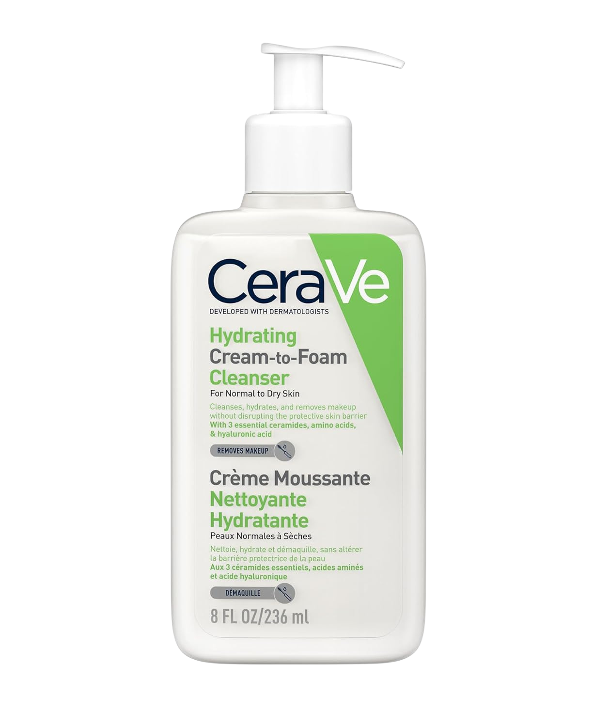 CeraVe Hyderating Creame To Foaming Cleanser 236 Ml