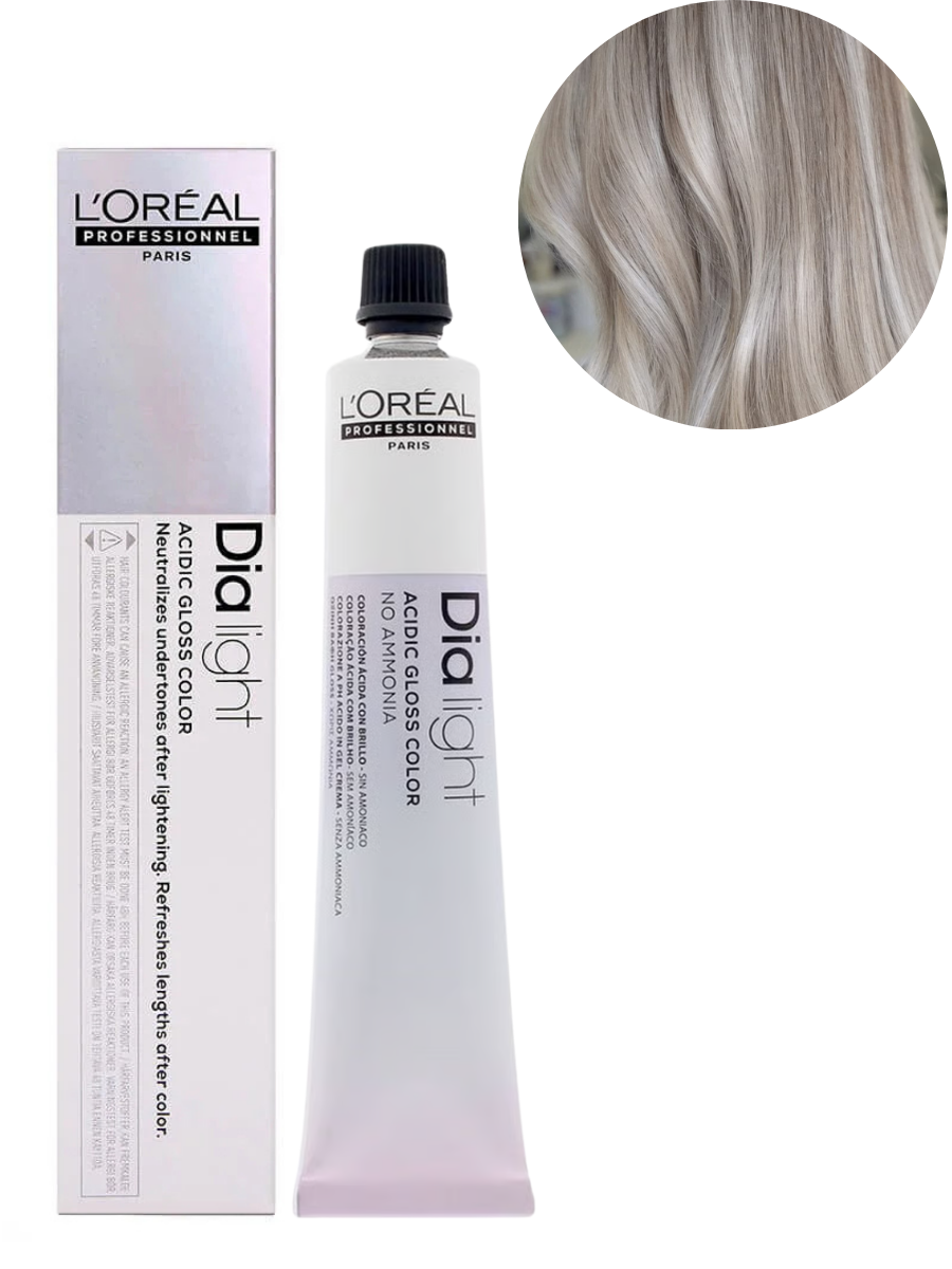 Loreal Dia Light 9.12 Very Light Ash Iridescent Blonde Milkshake Hair Color - 50 Ml