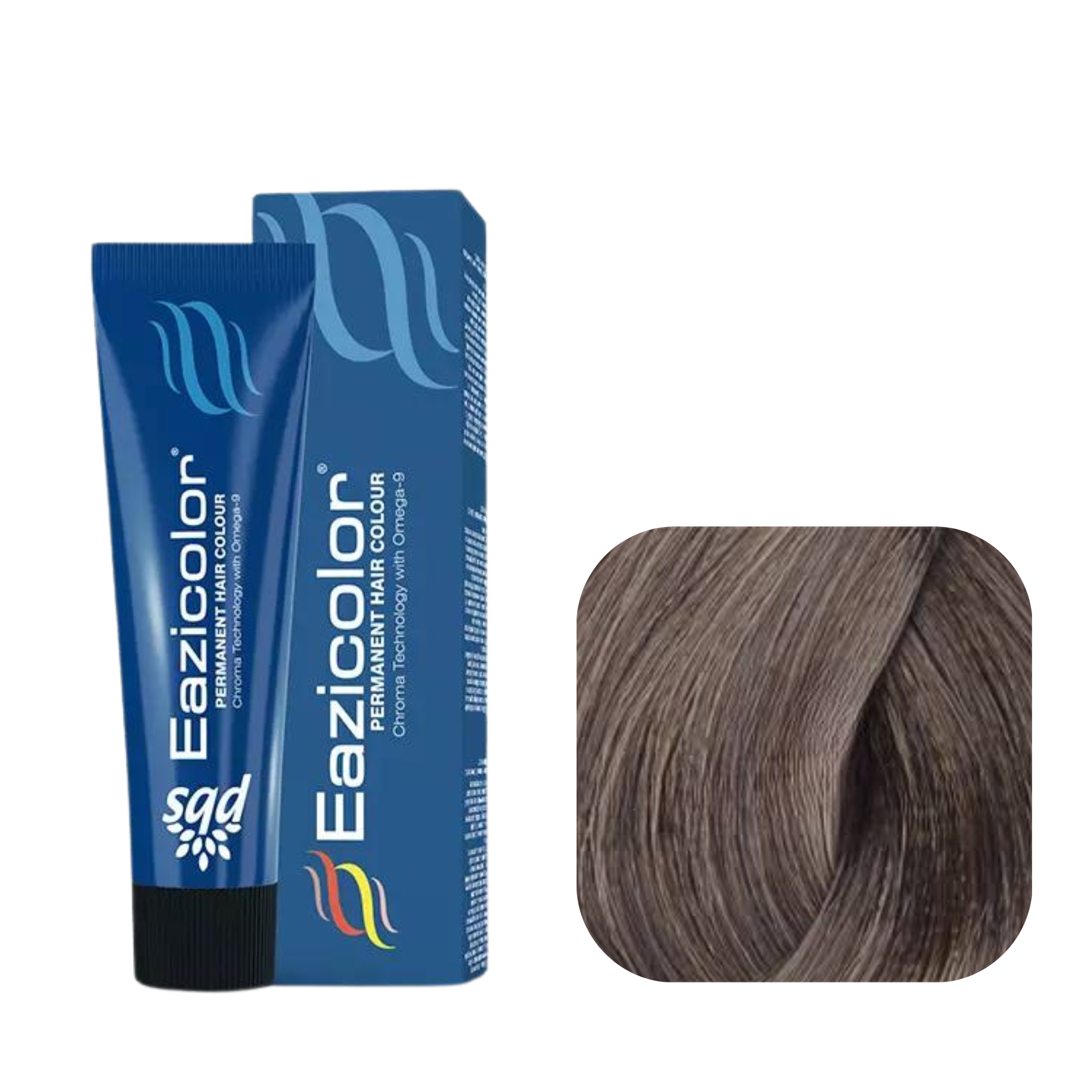 Eazicolor Permanent Hair Color 8.1 Light Natural Ash Blonde