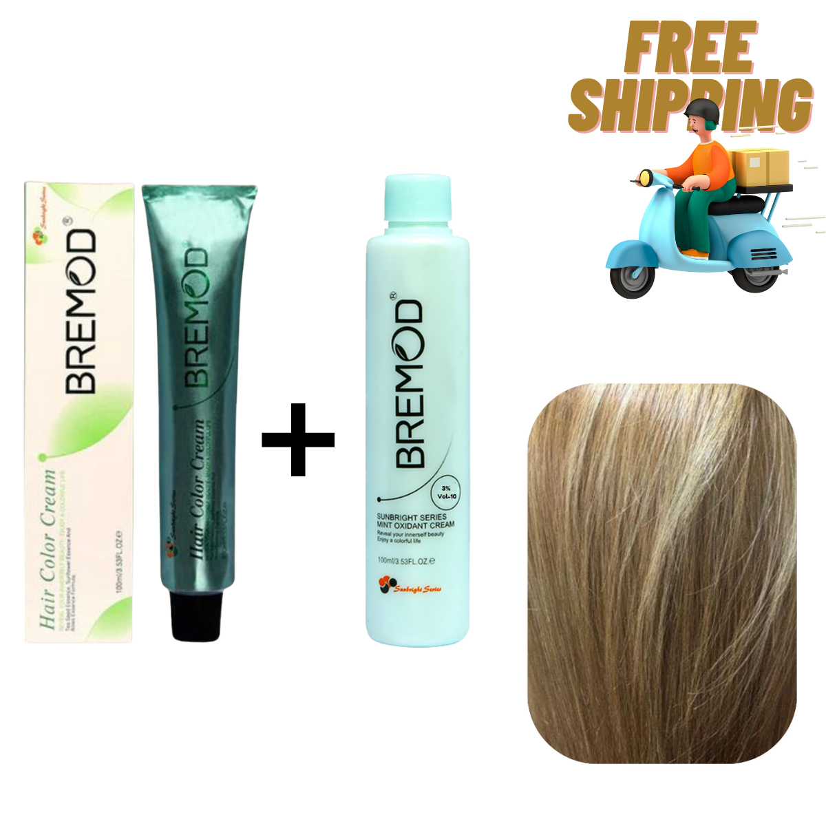 Bremod 8.33 Light Intense Gold Blond Hair Color Creme