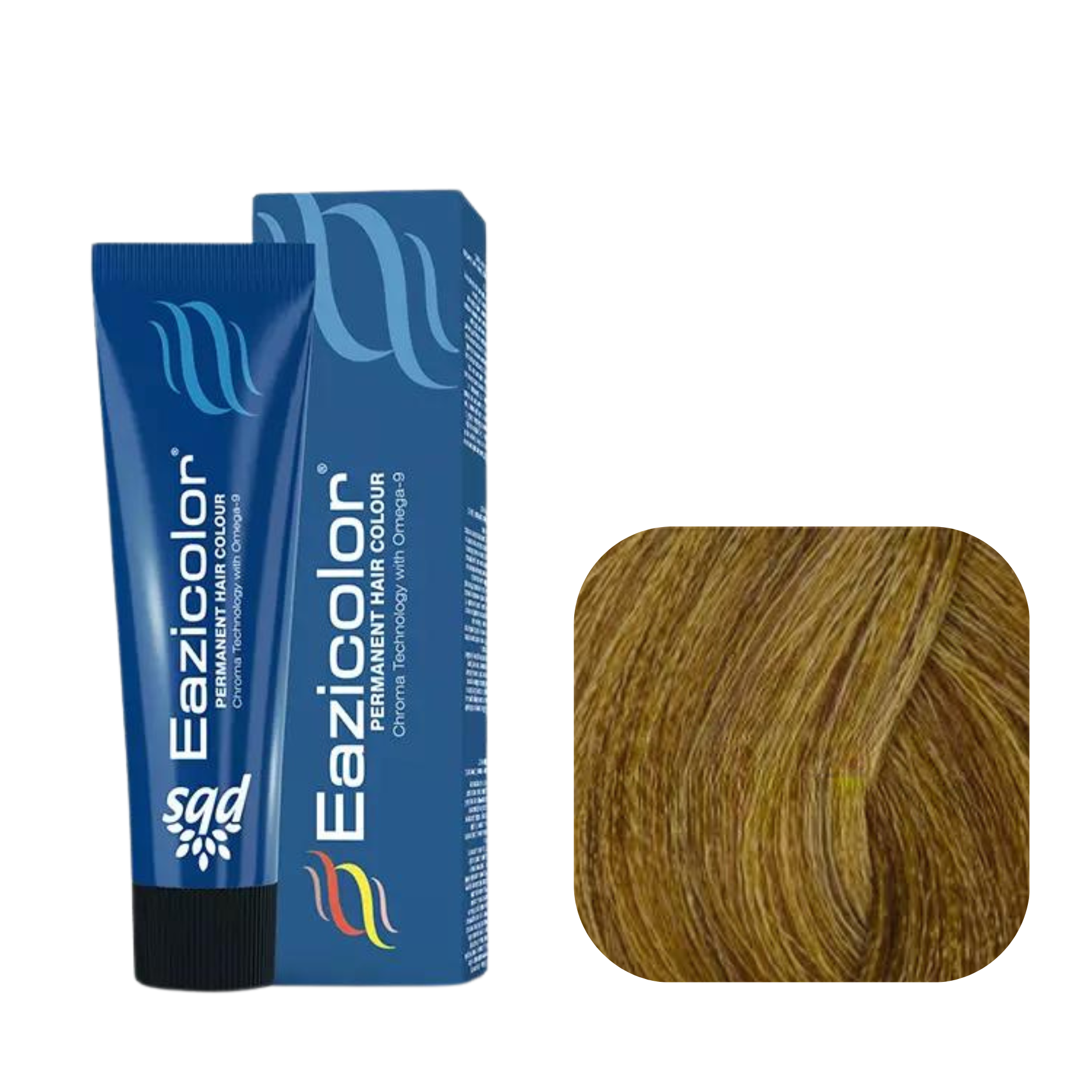 Eazicolor Permanent Hair Color 8.3 Light Golden Blonde