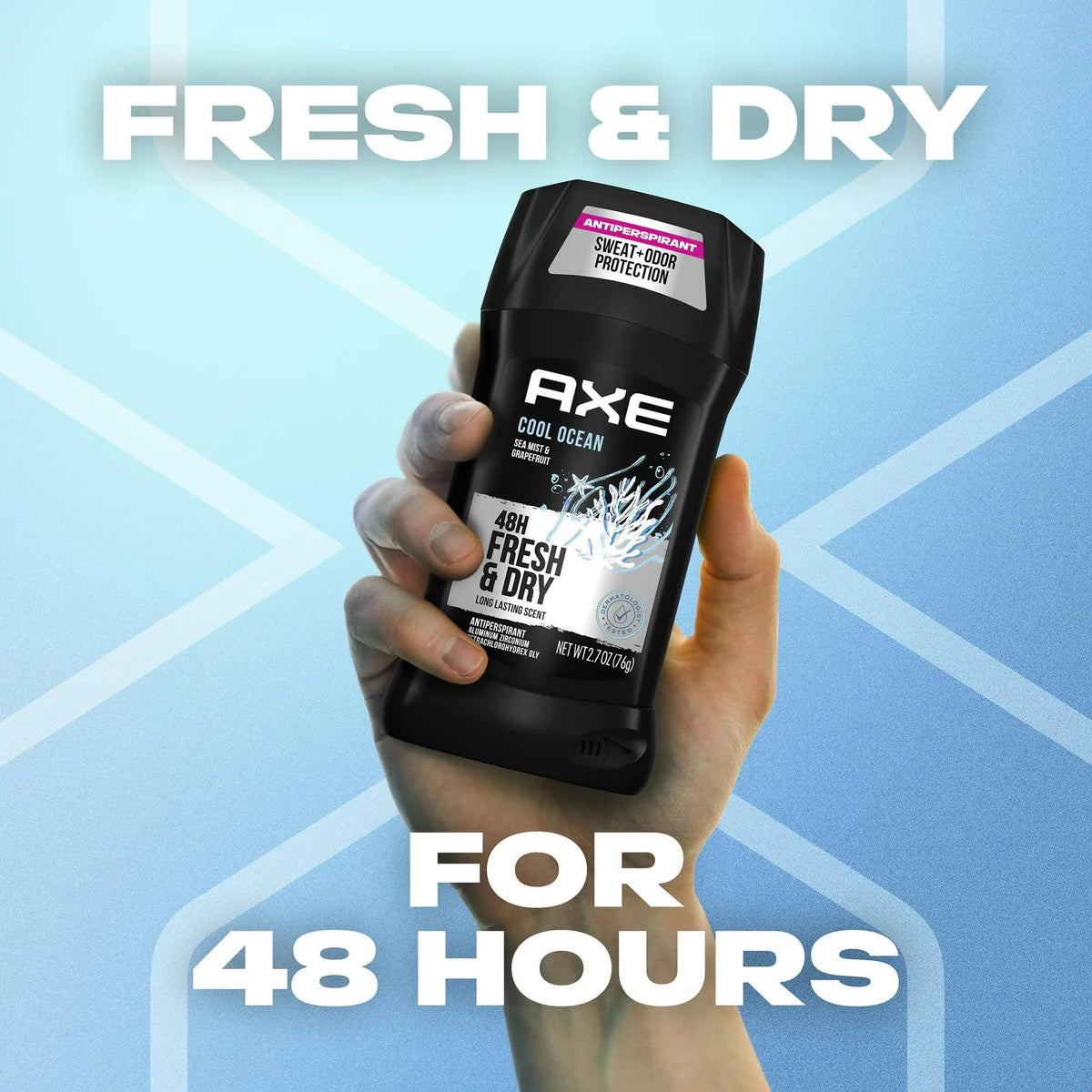 Axe Cool Ocean Deodorant Stick Sea Mist & Grapefruit Scent 76g