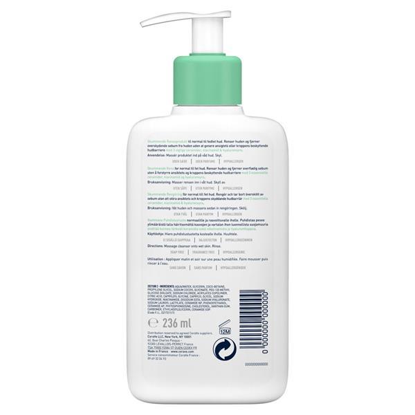 CeraVe Foaming Cleanser Normal To Oily Skin 236 Ml