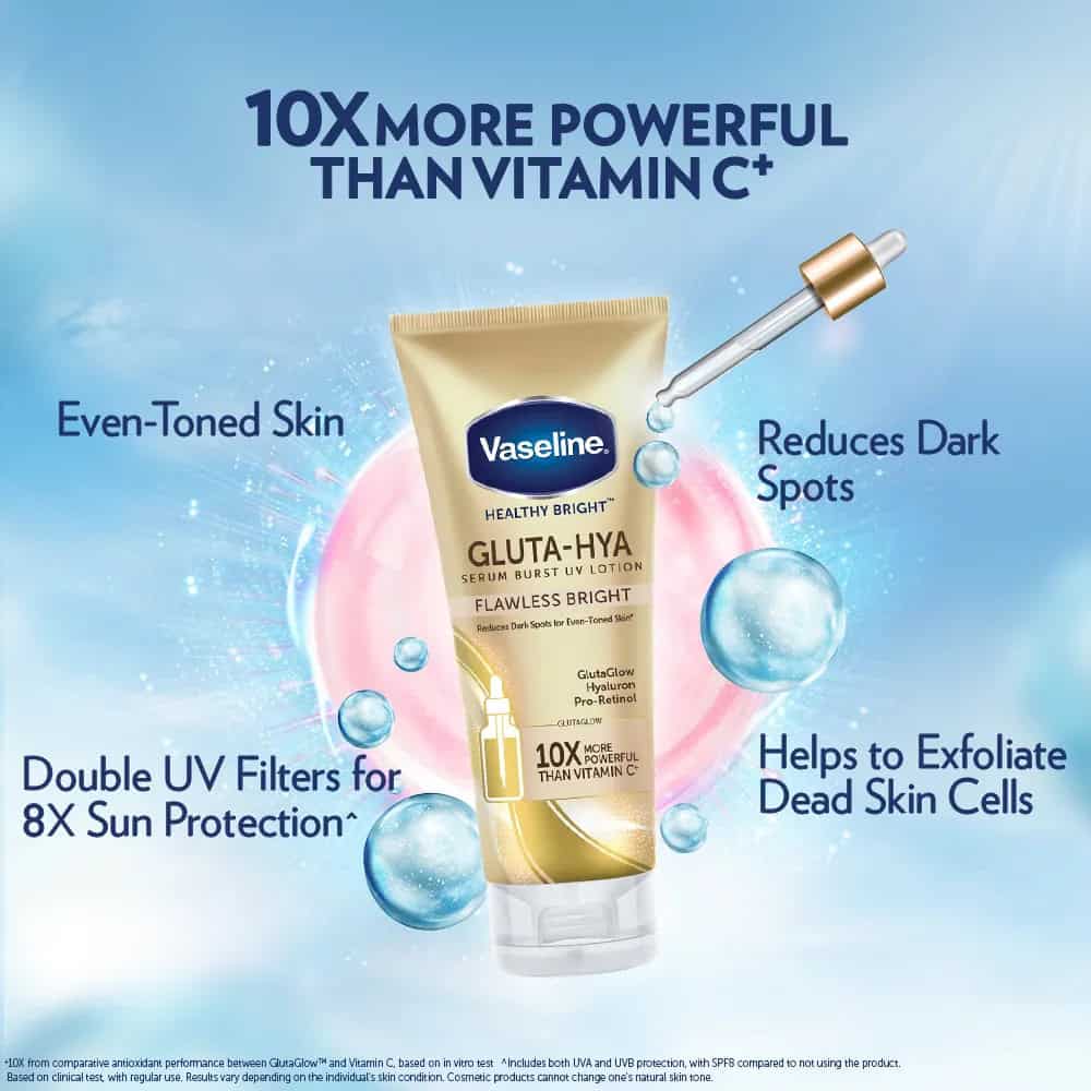 Vaselinen Gluta-Hya Serum Burst Lotion Flawless Bright 300 Ml
