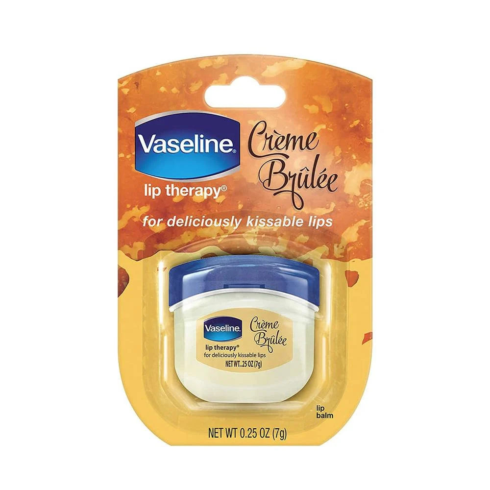 Vaseline Lip Balm Creme Brulee for Dry Cracked Lips - 7g