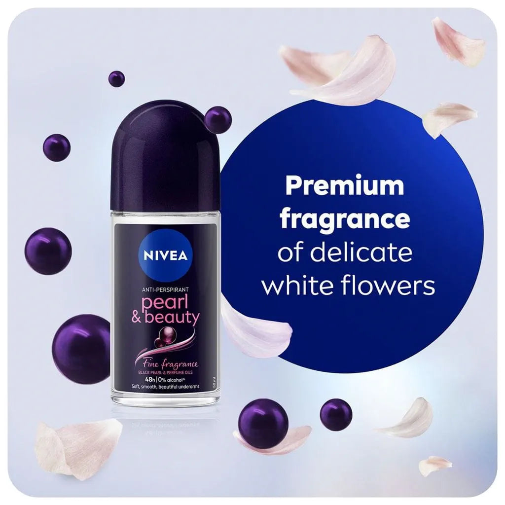 Nivea Pearl & Beauty Fine Fragrance Roll On - 50ml