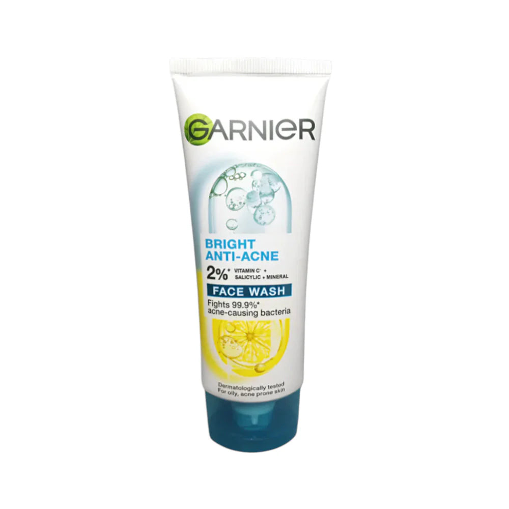 Garnier Bright Anti-Acne 2% Vitamin C Face Wash - 100 Ml