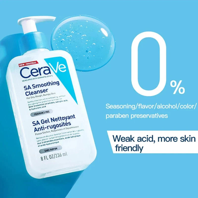 CeraVe SA Smoothing Cleanser For Dry Rough Bumpy Skin 236 Ml