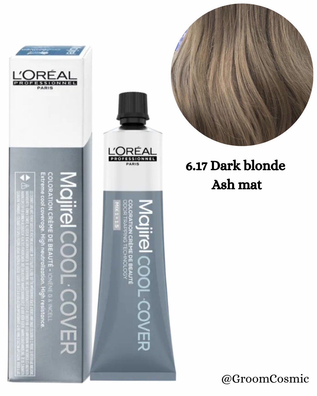 Loreal Professionnel Majirel Cool Cover 6.17 Dark Blonde Ash Mat